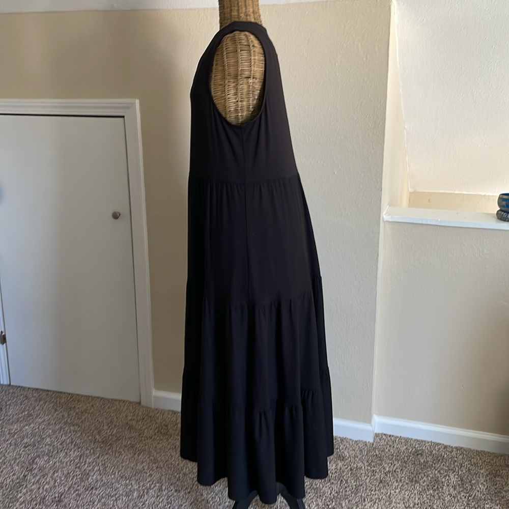 Joseph Ribkoff Black Sleeveless Midi Dress - Picture 5 of 9